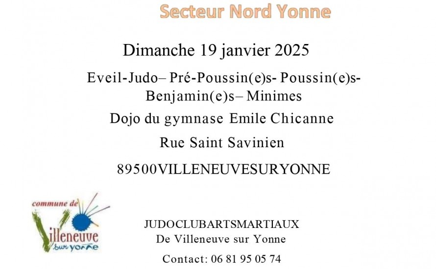 Interclub Villeneuve sur Yonne le 19 janvier 2025